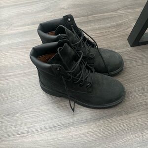 Women’s black Timberland Boots